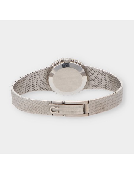 Omega De Ville en oro blanco con brillantes