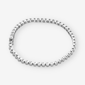 Pulsera riviere oro blanco 18kt y brillantes