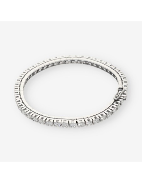Pulsera riviere oro blanco 18kt y brillantes