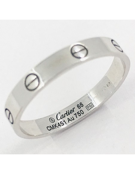 Anillo Cartier de oro blanco