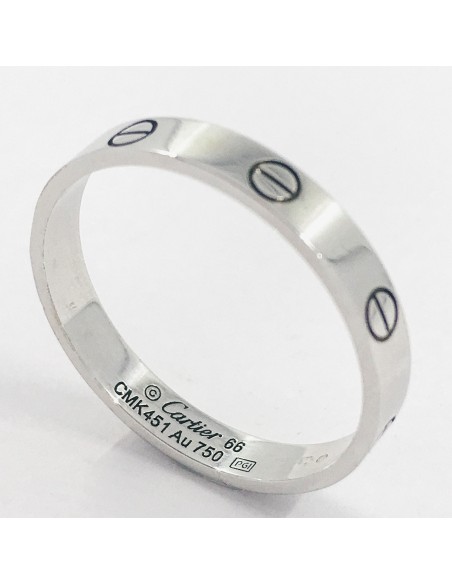 Anillo Cartier de oro blanco
