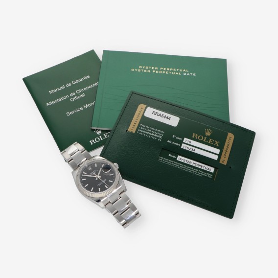 Rolex Oyster Perpetual Date 115234 Caja y Documento