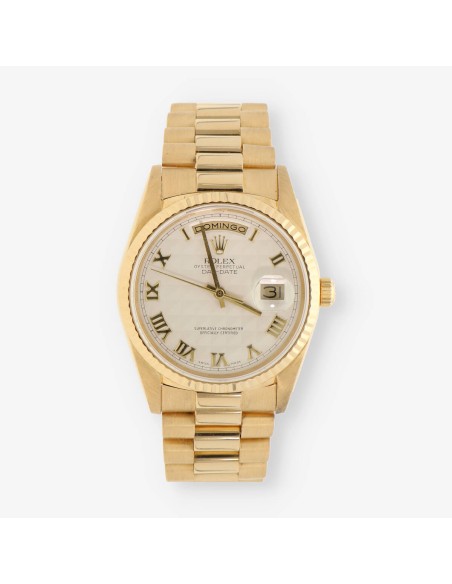 Rolex Day-Date President oro 18k 18238 caja y documento