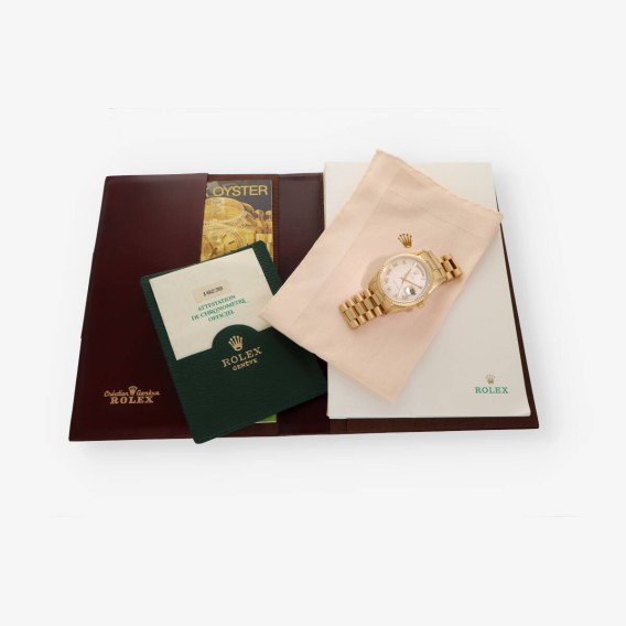 Rolex Day-Date President oro 18k 18238 caja y documento