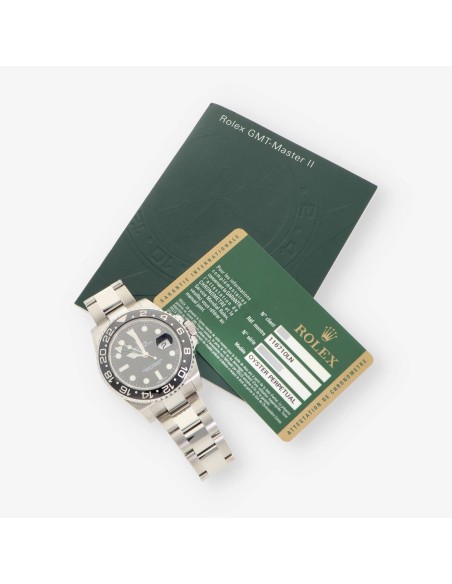 Rolex GMT Master II 116710LN caja y documento