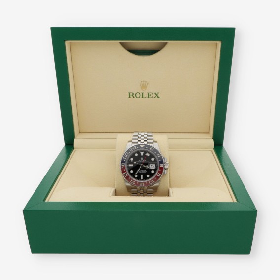 Rolex GMT Master Pepsi 12671BLRO caja y documentos