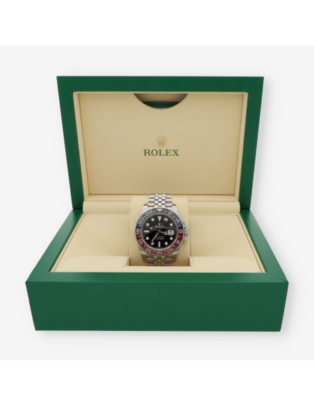 Rolex GMT Master Pepsi 12671BLRO caja y documentos