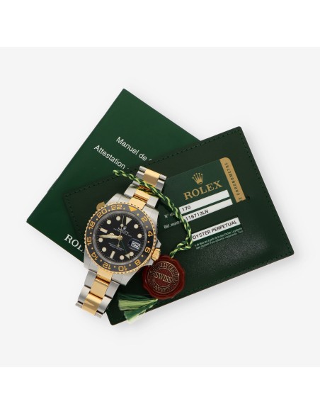 Rolex GMT Master II 116713LN caja y documentos