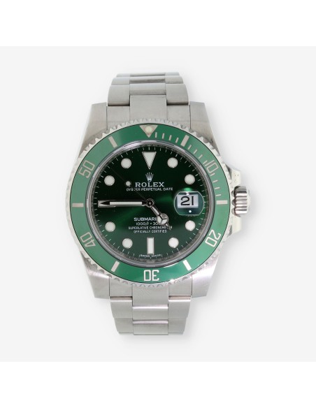 Rolex Submariner 116610LV Hulk con caja y documentos