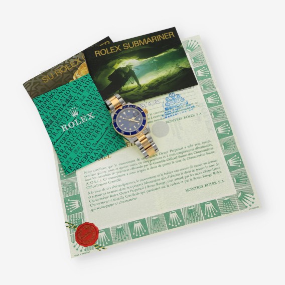 Rolex Submariner acero y oro 16803 caja y documentos