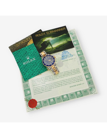 Rolex Submariner acero y oro 16803 caja y documentos