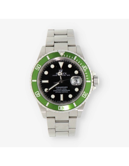 Rolex Submariner 16610T Kermit 50 Aniversario Flat 4
