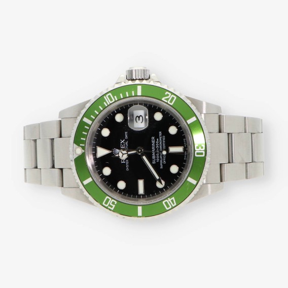 Rolex Submariner 16610T Kermit 50 Aniversario Flat 4