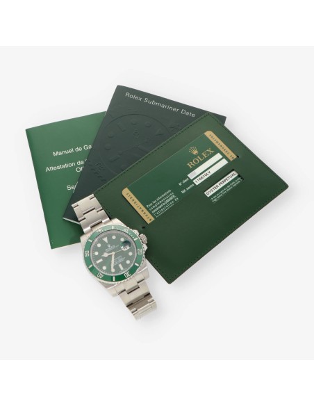 Rolex Submariner 116610LV Hulk con caja y documentos