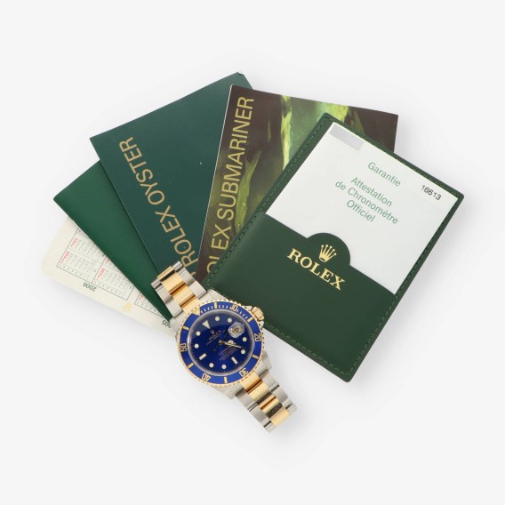 Rolex Submariner mixto 16613 Caja y Documento