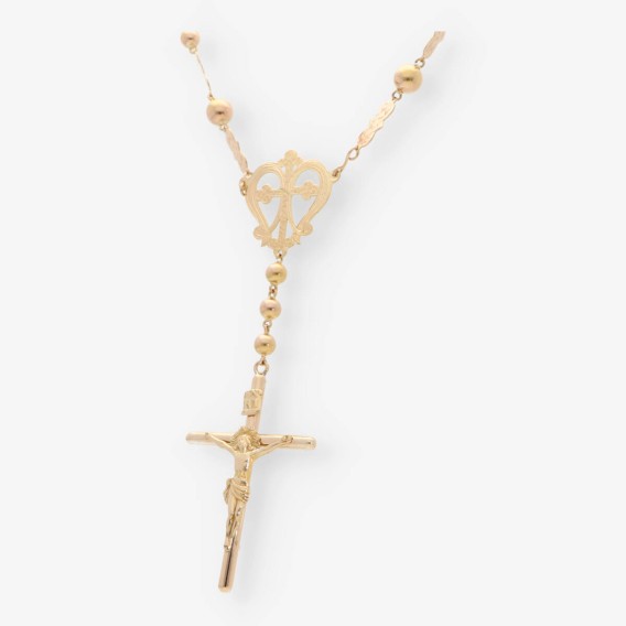 Collar rosario en oro 18kt