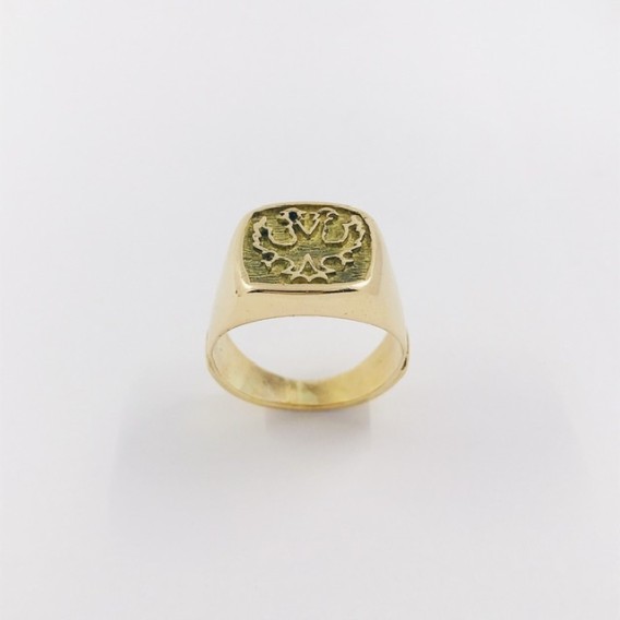 Anillo sello en oro 18kt