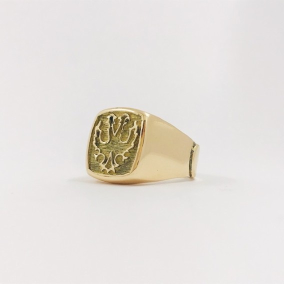 Anillo sello en oro 18kt