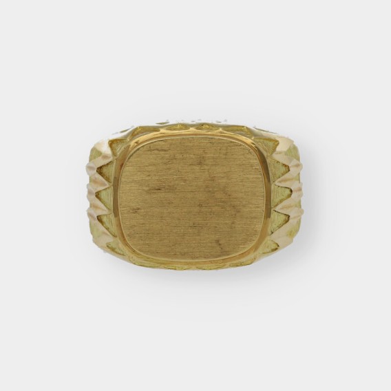 Anillo sello en oro 18kt