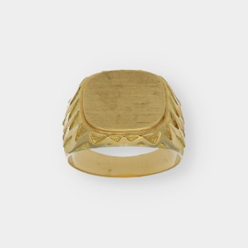 Anillo sello en oro 18kt 2