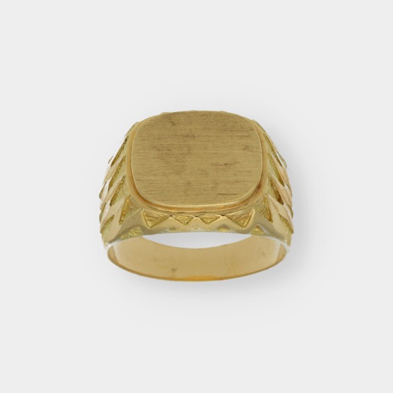 Anillo sello en oro 18kt