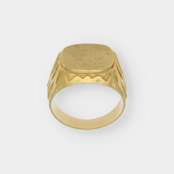 Anillo sello en oro 18kt