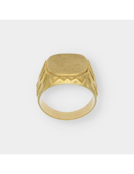 Anillo sello en oro 18kt