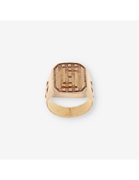 Anillo sello en oro 18kt