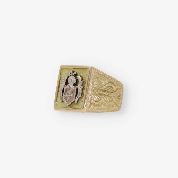 sello heraldico en oro 18kt
