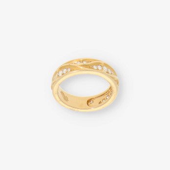 Anillo en oro 18kt con diamantes 2