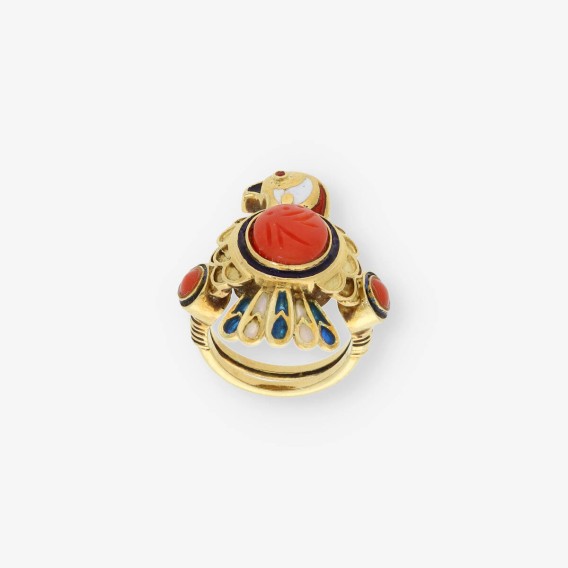 Anillo alcÃ³n  en oro 18kt