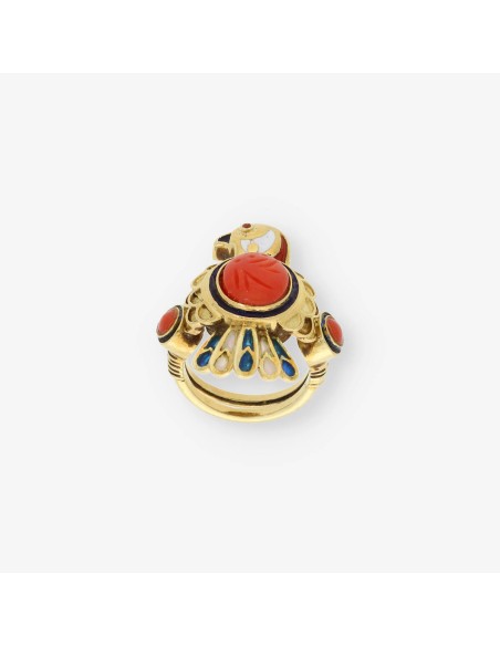 Anillo alcÃ³n  en oro 18kt