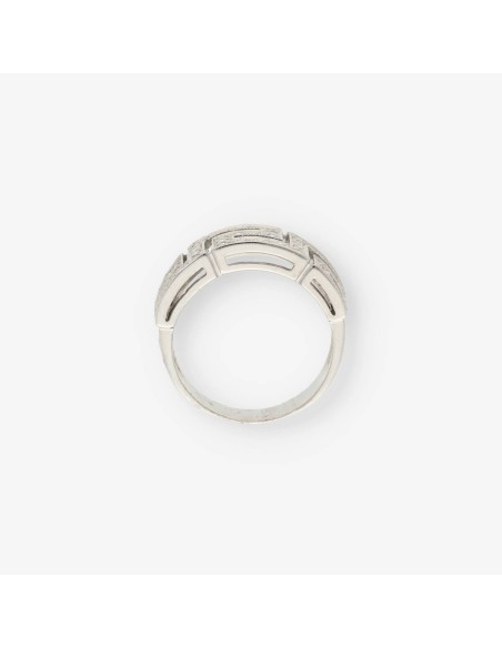 Anillo en oro blanco 18kt con brillantes