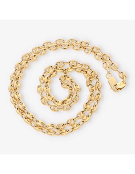 Cadena de calabrotes 54cm en oro 18kt