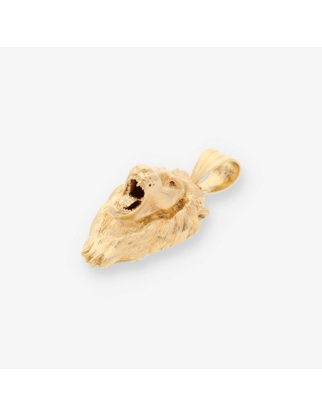 Cabeza LeÃ³n en oro 18kt