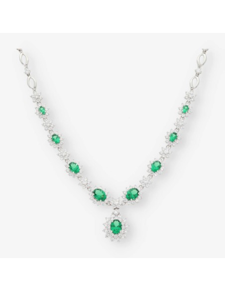 Gargantilla en oro blanco 18kt