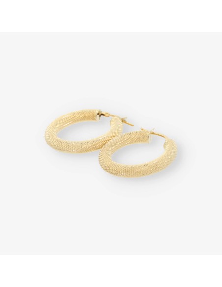 Pendientes aro en oro 18kt