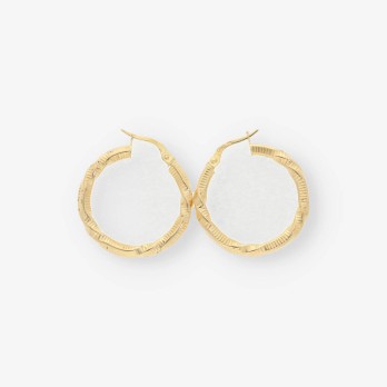 Pendientes aro en oro 18kt