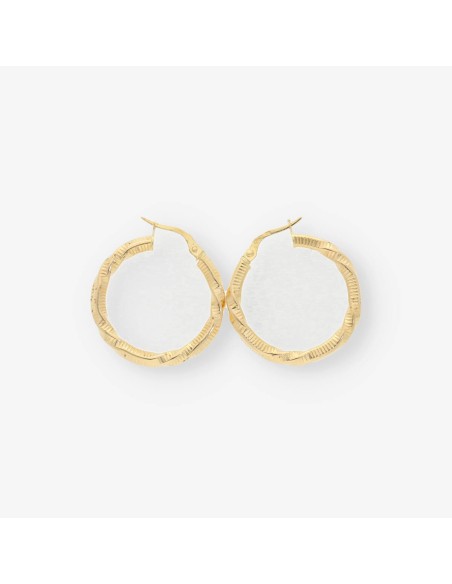 Pendientes aro en oro 18kt