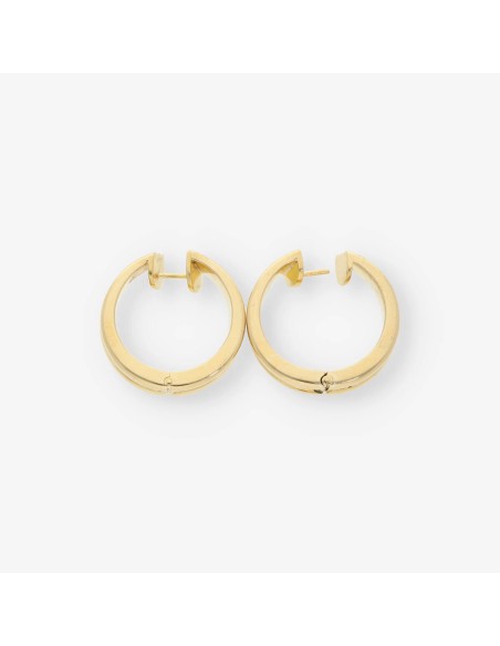 Pendientes aro en oro 18kt