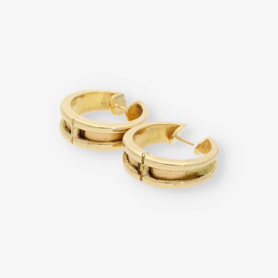 Pendientes aro en oro 18kt