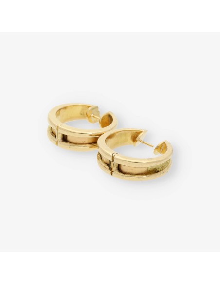 Pendientes aro en oro 18kt