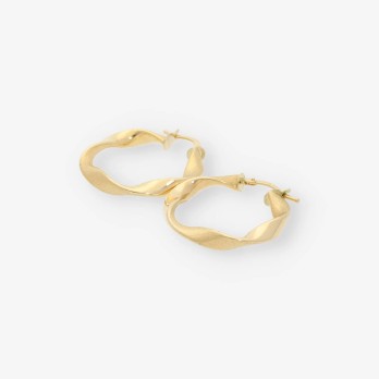 Pendientes aro en oro 18kt 2