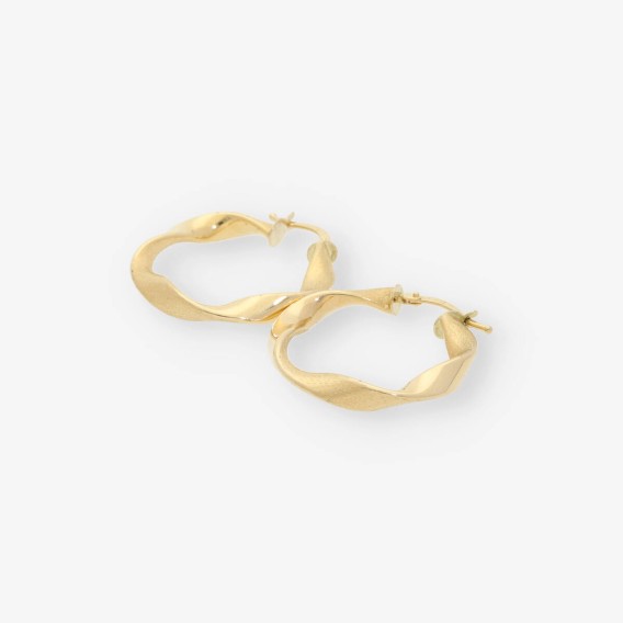 Pendientes aro en oro 18kt