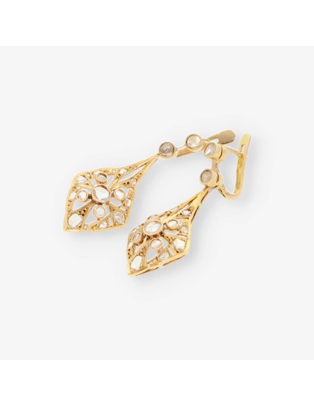 Pendientes vintage en oro 18kt