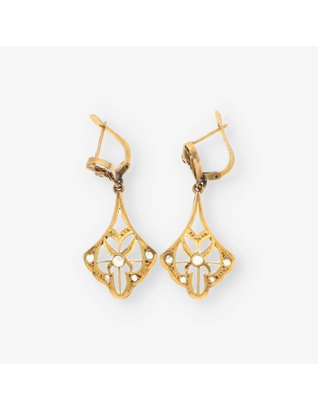 Pendientes tipo cordobes oro