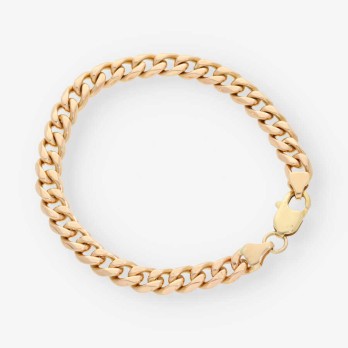 Pulsera barbada en oro 18kt 2