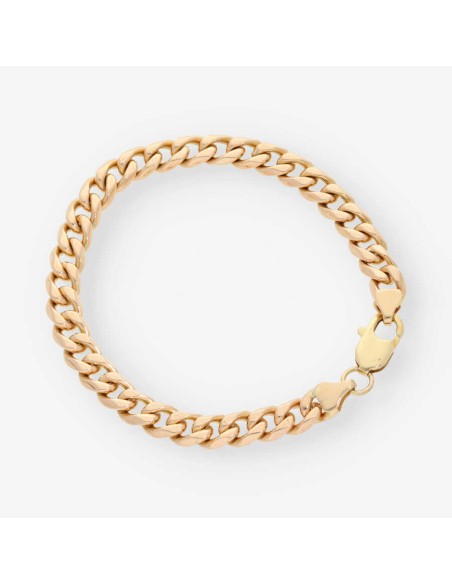 Pulsera barbada en oro 18kt
