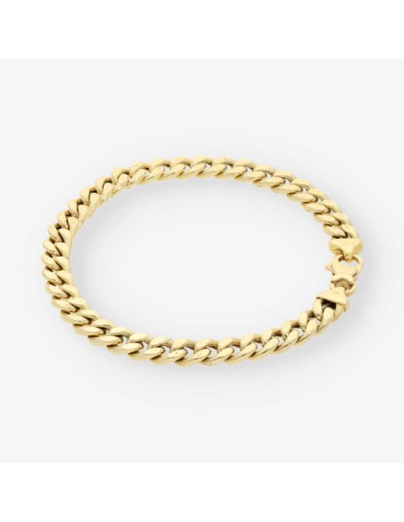 Pulsera barbada en oro 18kt