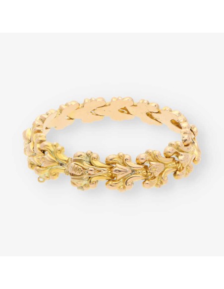 Pulsera semirrÃ­gida en oro 18kt